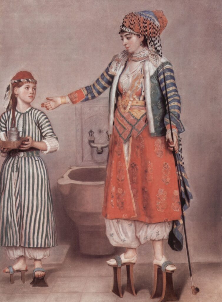 Jean-Etienne Liotard (1702-1789), Femme Turque avec Servante 1742, MAH Geneva.