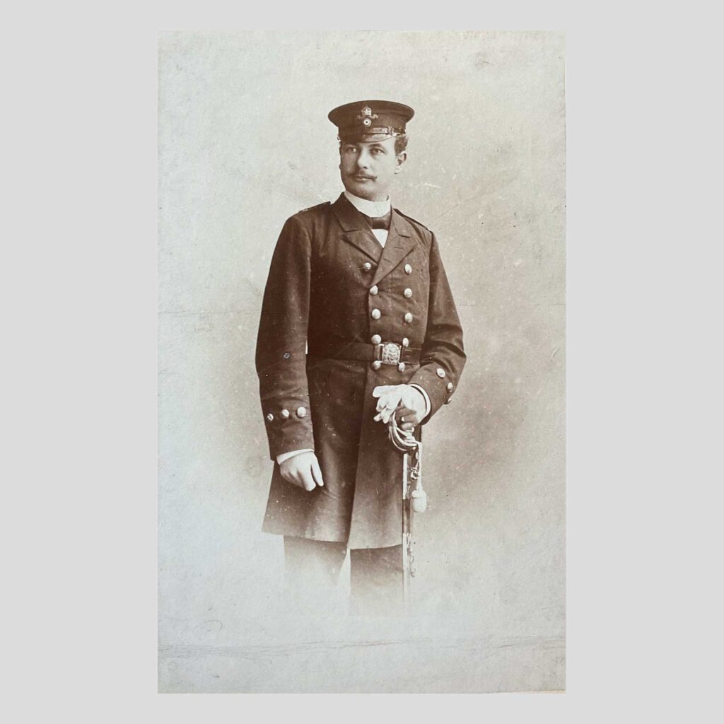 German Naval officer Kloeckorn who attended opening of the German Fountain.